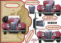 3D Vintage Mg Scallop Edge Card Front