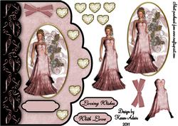 Perfect in Pink Scallop Edged Card Front