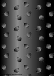Black Metallic Embossed Leaves