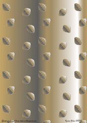 Gold Metallic Embossed Leaves