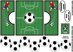 3D Soccer Ball Gatefold Aperture Card