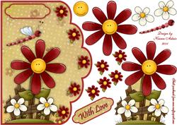 Perfect Petals Scallop Edge Card Front