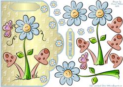 More Daisies! - Scallop Edge Card Front
