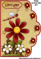 Perfect Petals A4 Scallop Edge Card Front