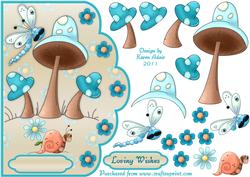Simple Pleasures 3 Scallop Edge Card Front