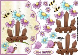 Dozy Daisy Days 2 Scallop Edge Card Front