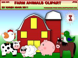 Farm Animals Cu4cu Clipart