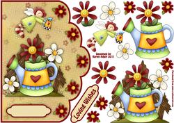 Garden Song Scallop Edge Card Front