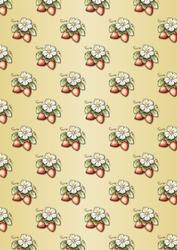 Strawberry Blossom Background Paper
