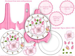 Cherry Blossoms Plate Card Kit