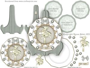 Easter Cross Plate Card Kit
