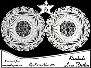 Rosebud Lace Doilies