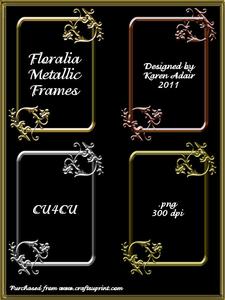 Floralia Metallic Frames