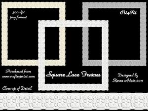 Square Lace Frames