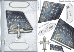 First Communion - Boy - Card Front with Step by Step