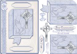 First Communion 2 - Boy - Card Front with Step by Step