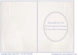 First Communion 2 - Boy - Insert
