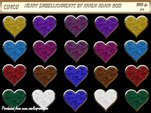 Heart Embellishments