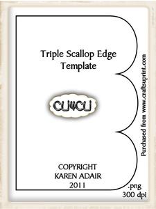 Triple Scallop Template