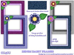 Denim Daisy Frames