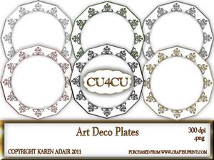 Art Deco Plates