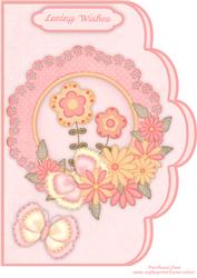 Spring Fancy A4 Scallop Edge Card Front