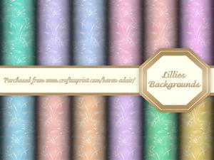 Lillies Background Paper Pack