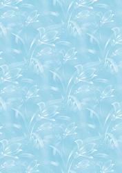 Lillies in Turquoise Background Paper