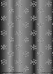 Black Metallic, Embossed Effect Snowflakes Background Paper