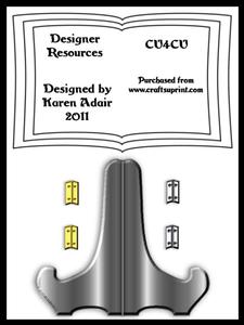Book Card and Stand Templates