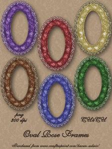Oval Rose Frames