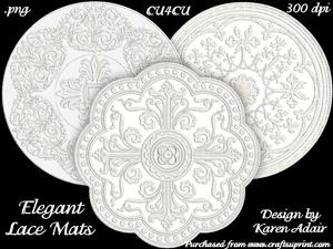 Elegant Lace Mats