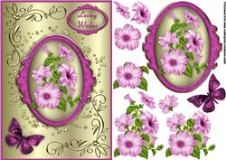 Blossom Bonanza in Pink Card Front with Step by Step