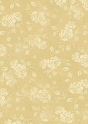 Rustic Rose Background Paper in Gold