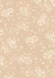 Rustic Rose Background Paper in Beige