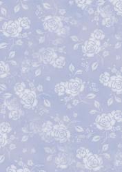 Rustic Rose Background Paper in Blue