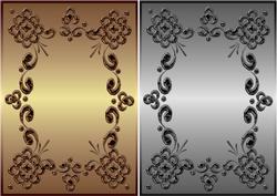 Bronze and Pewter Card Fronts