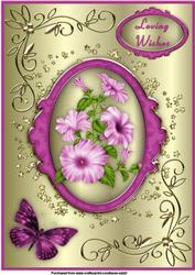 Blossom Bonanza in Pink A4 Card Front