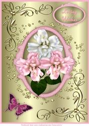 Fanciful Flowers A4 Card Front