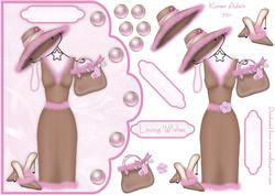 A Touch of Class Scallop Edge Card Front with Step by Step