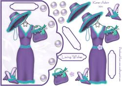 A Touch of Class 2 Scallop Edge Card Front with Step by Step