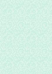 Swirly Vines Background in Aqua