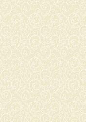 Swirly Vines Background in Cream