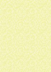 Swirly Vines Background in Lemon