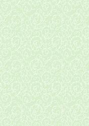 Swirly Vines Background in Peppermint