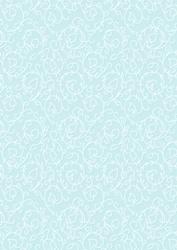 Swirly Vines Background in Turquoise