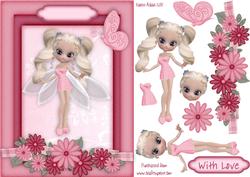 Fairy Surprise Card Front with Step by Step
