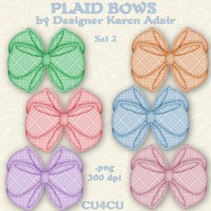 Plaid Bows - Set 2