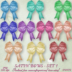 Satin Bows - Set 1