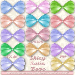 Shiny Satin Bows